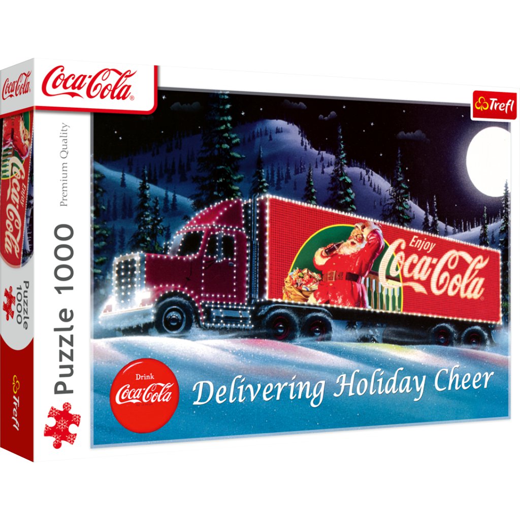Coca-Cola Weihnachtskarawane 1000-teiliges Premium Plus Puzzle - Trefl