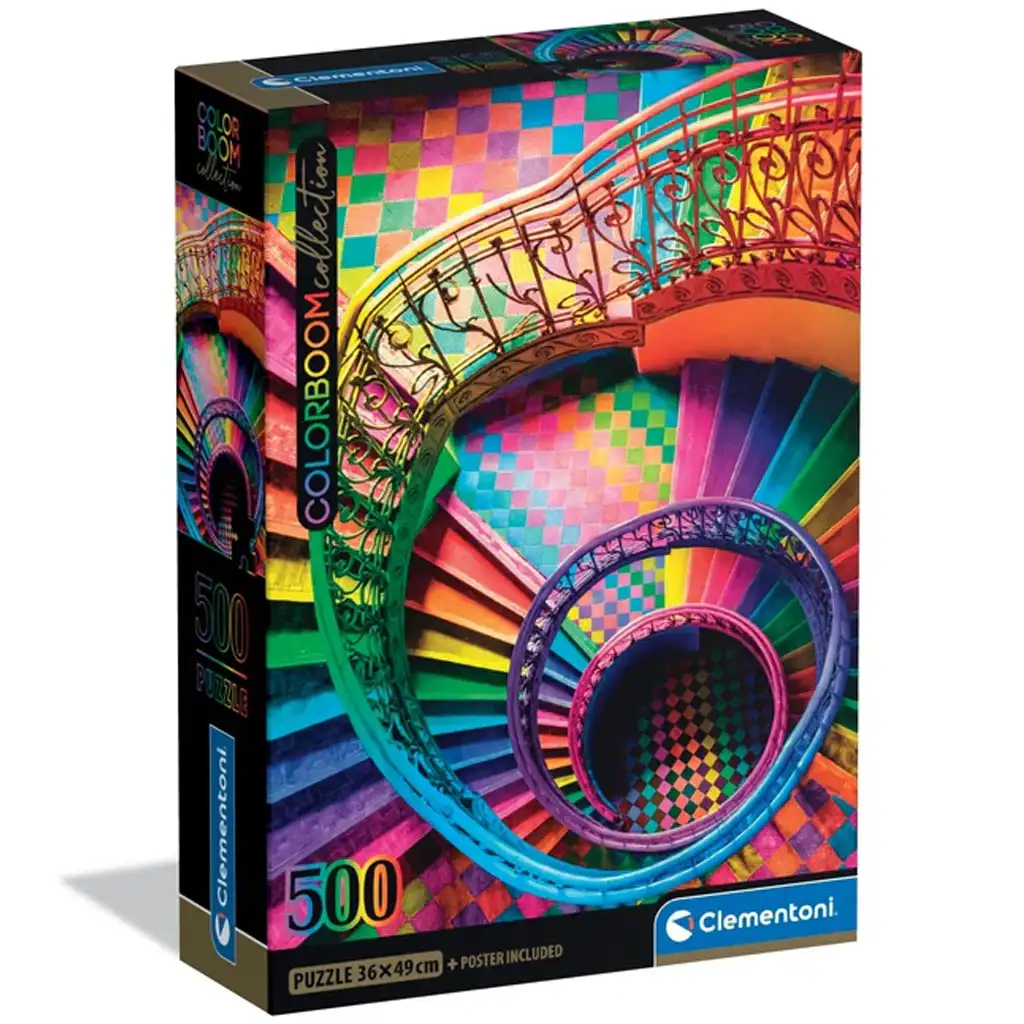 Colorboom Collection: Bunte Treppen 500-teiliges Puzzle - Clementoni