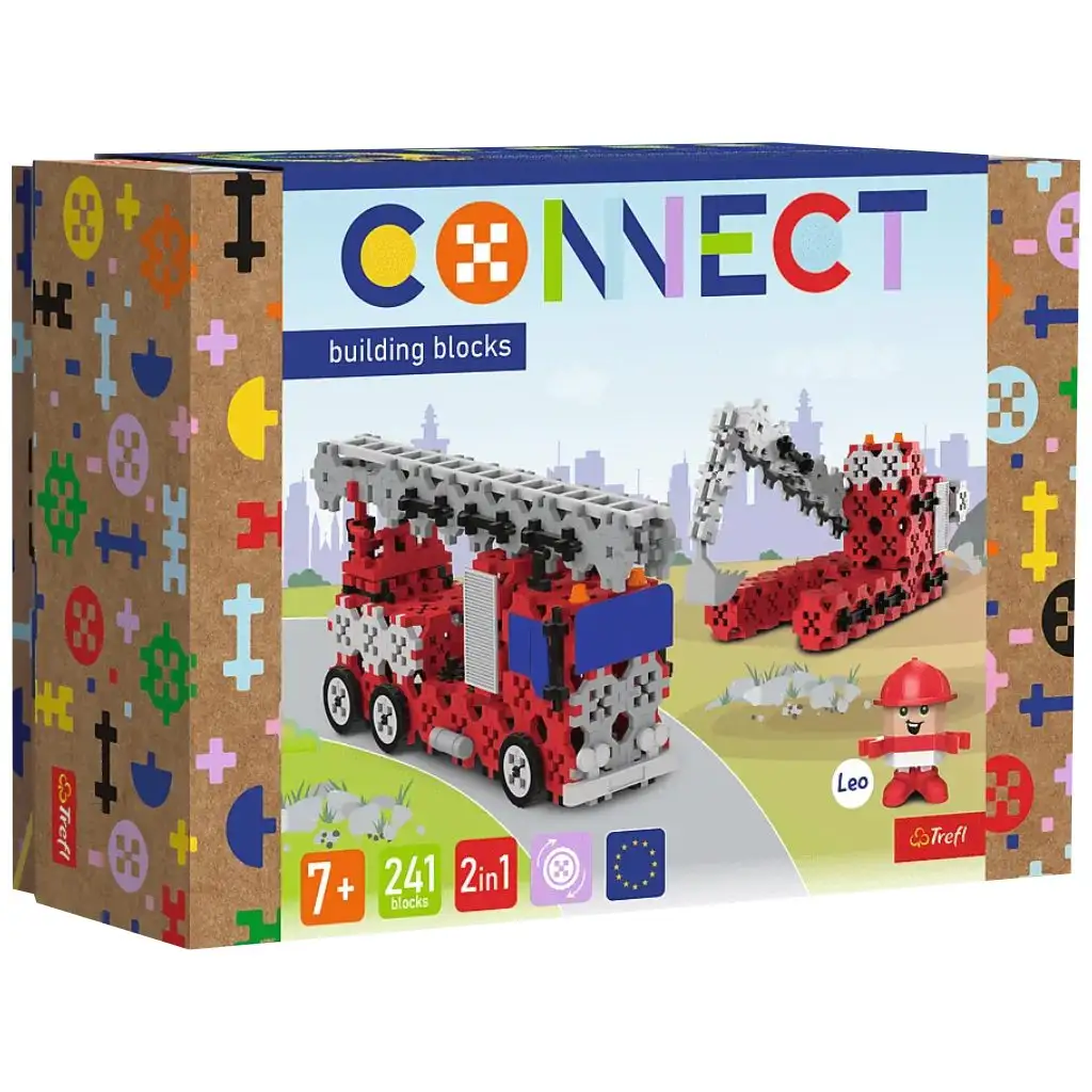 Connect: Feuerwehrwagen 241-teiliges Bauspiel - Trefl
