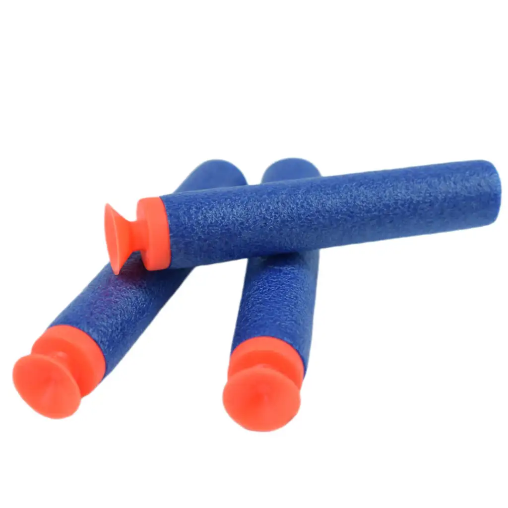 Cool Soft Bullet Gun: Kleine Schaumstoffpistole mit Patronen in roter Farbe, 14 cm kép 2