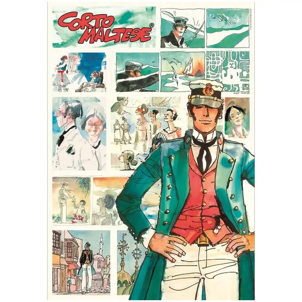 Corto Maltese Comic HQC 1000-Teile Puzzle mit Poster - Clementoni kép 2