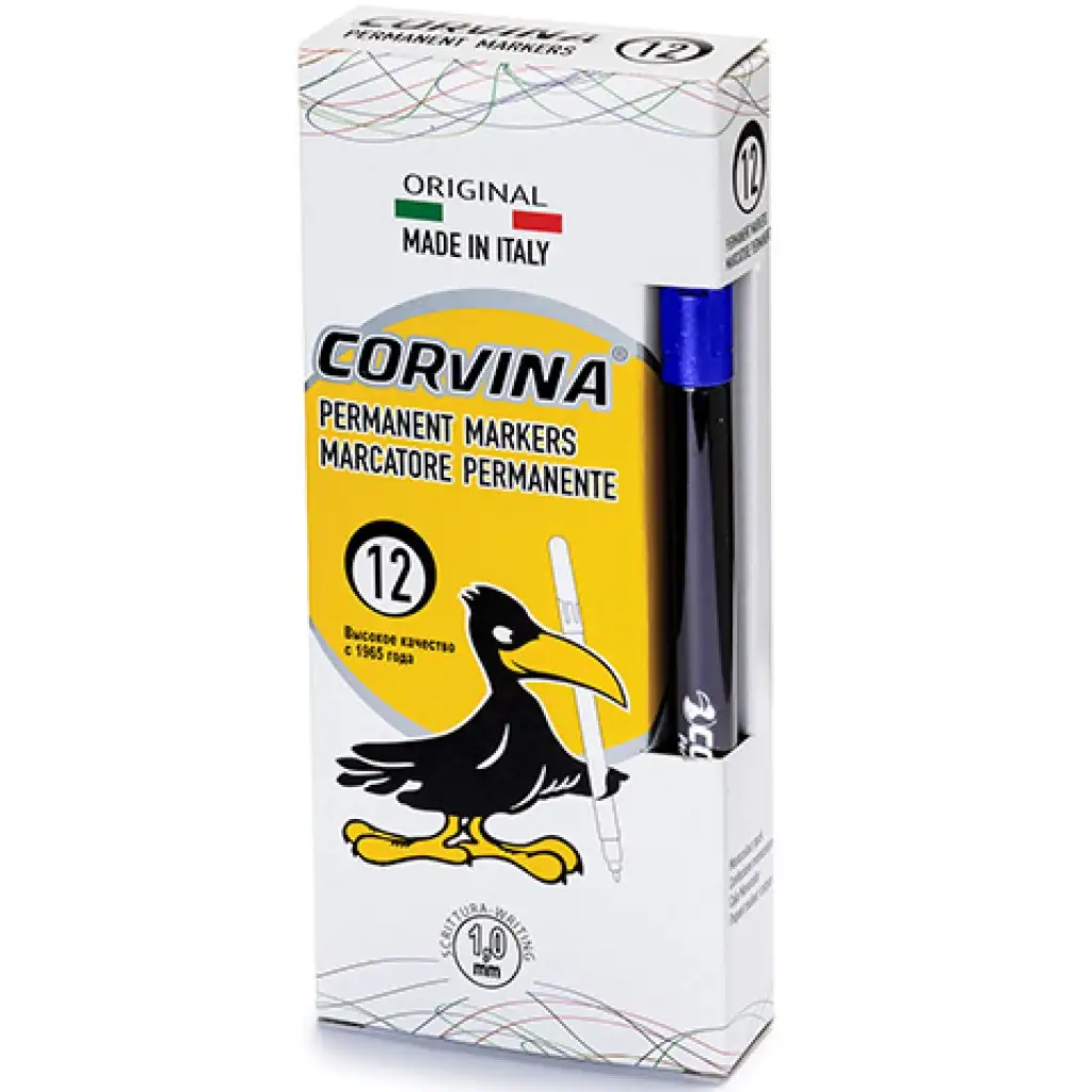 Corvina Permanent blauer alkoholbasierter Fineliner 1mm 1 Stk - Carioca