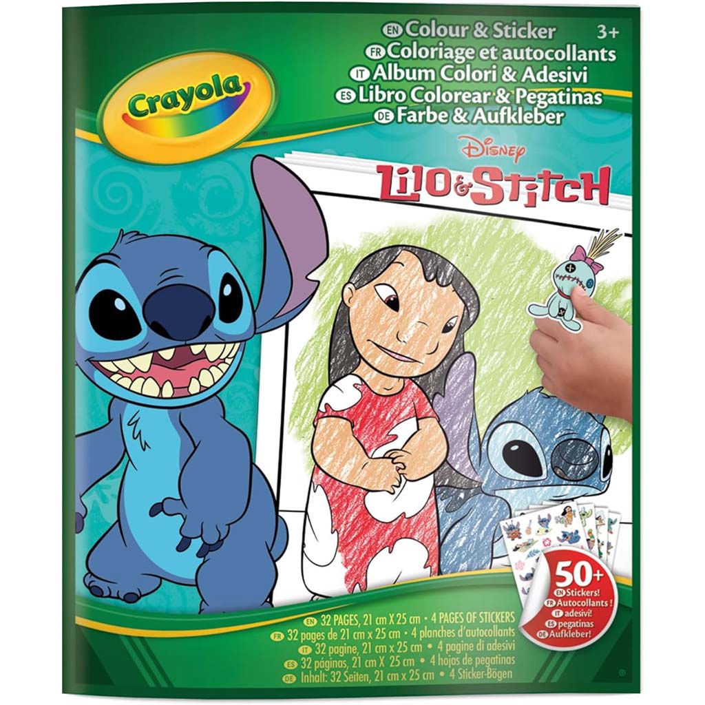 Crayola: Lilo & Stitch Mal- und Stickerbuch
