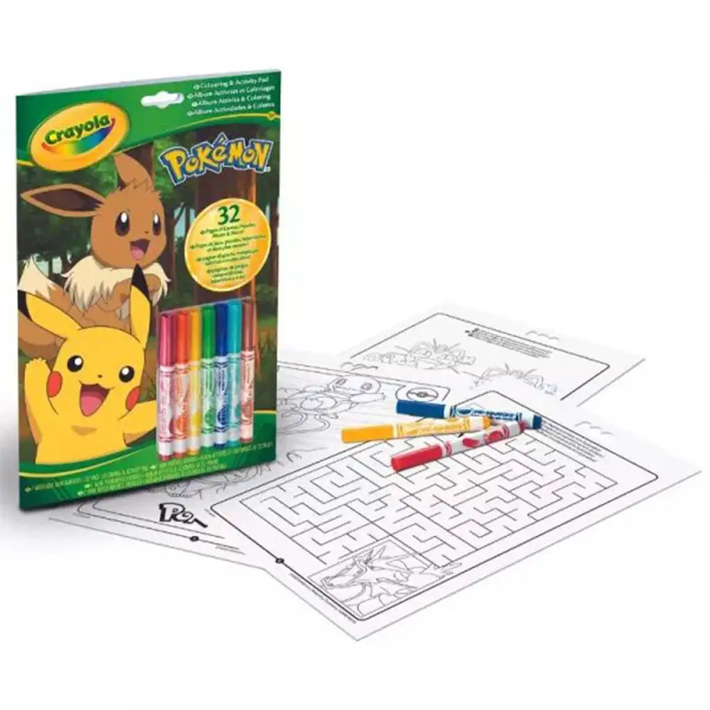 Crayola: Mal- und Aktivitätsbuch - Pokémon Beschäftigungsbuch kép 1