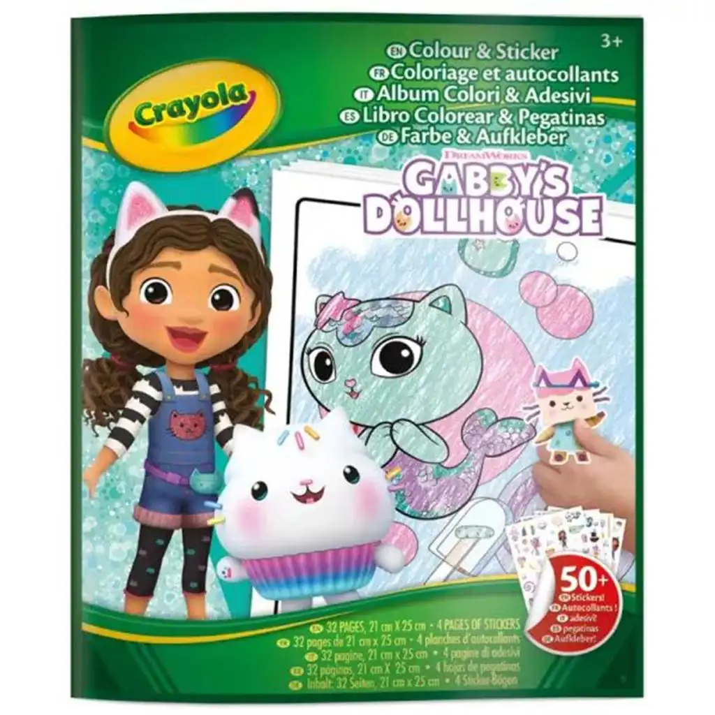 Crayola: Mal- und Stickerbuch - Gabis Puppenhaus