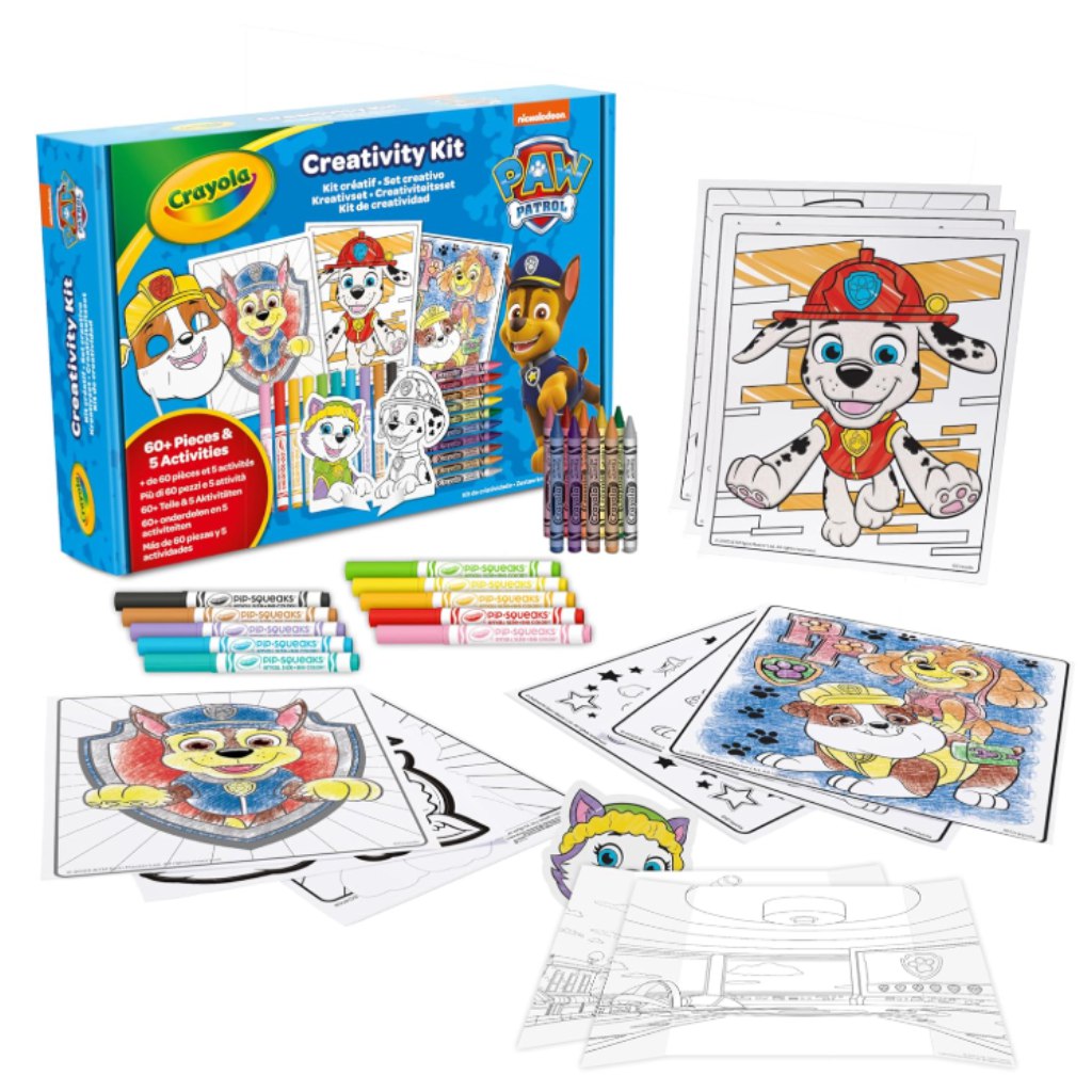Crayola: Paw Patrol 5-in-1, 60-teiliges Beschäftigungs- und Kreativ-Malset