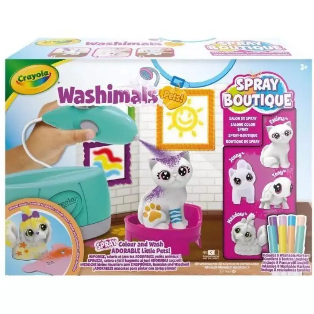 Crayola: Washimals Haustiersalon mit Farbsprüher kép 2