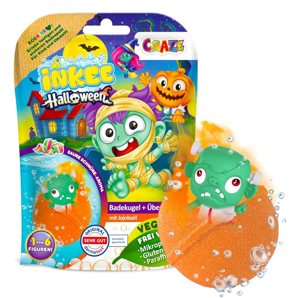 Craze Inkee: Halloween-Badebombe mit Überraschung