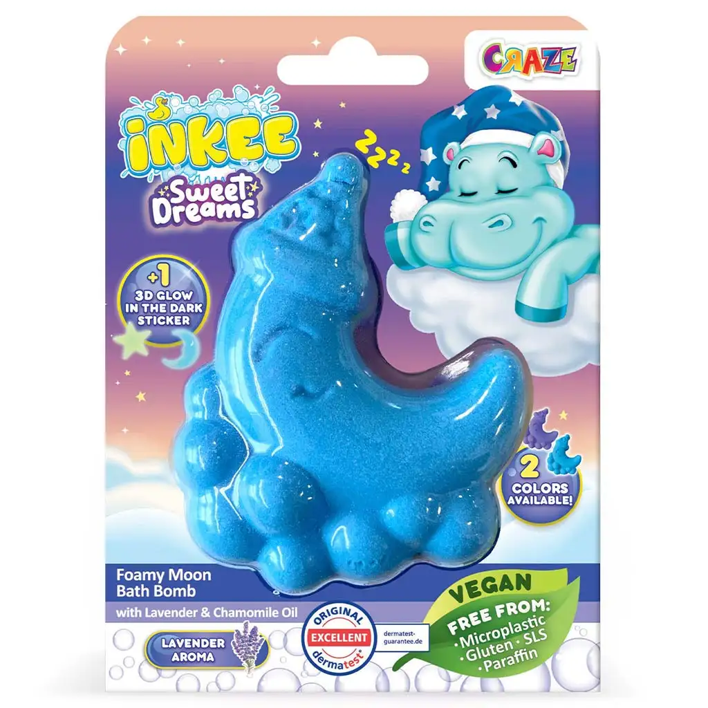 Craze Inkee: Veganer süßer Traum schaumiger mondförmiger Badebombe kép 2