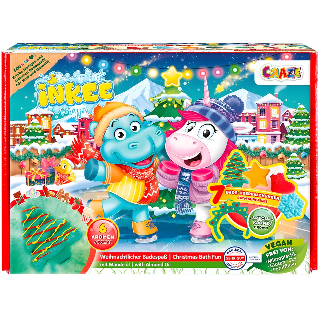 Craze Inkee: Weihnachts-Badespielzeug-Set kép 2