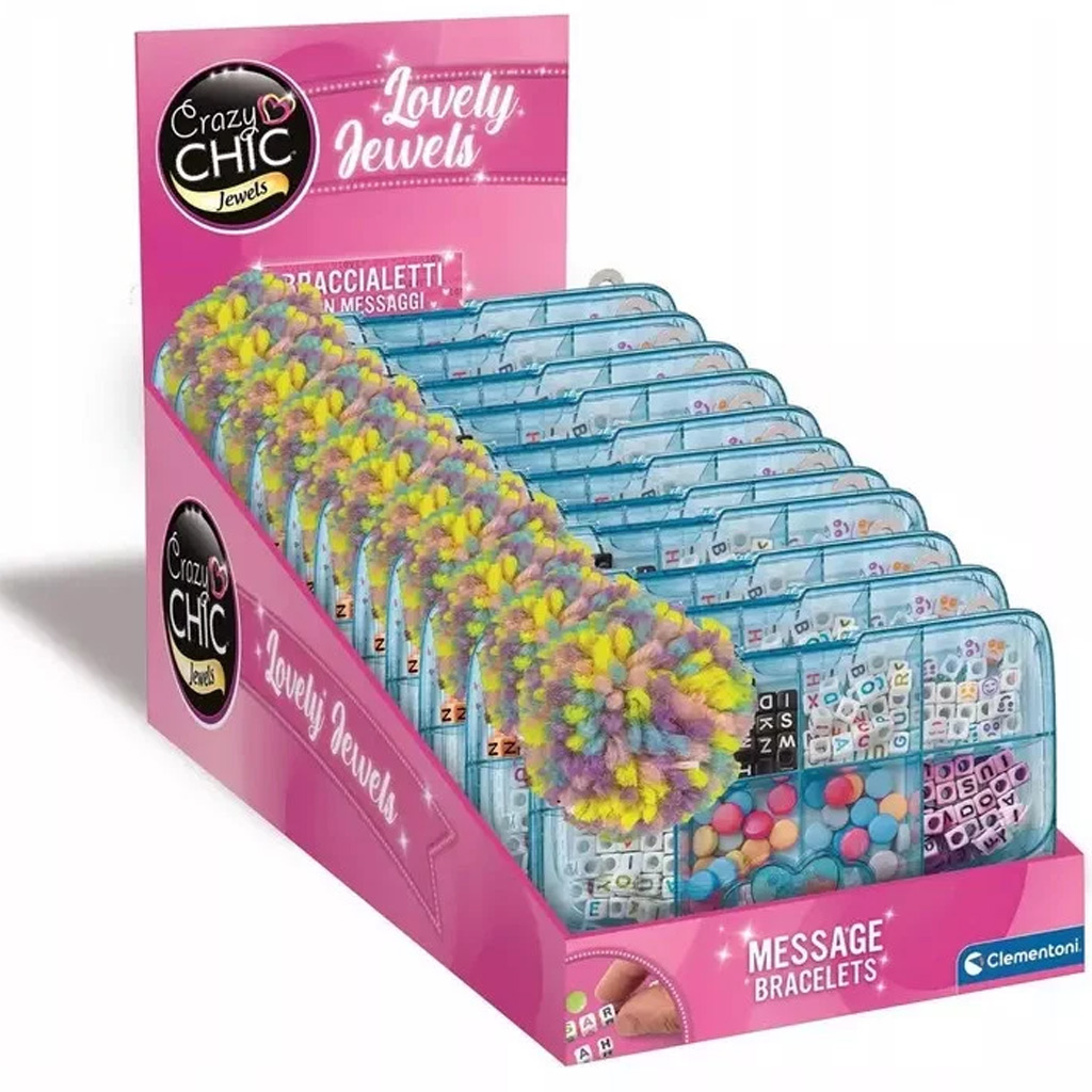 Crazy Chic Armband-Bastelset mit Botschaften - Clementoni