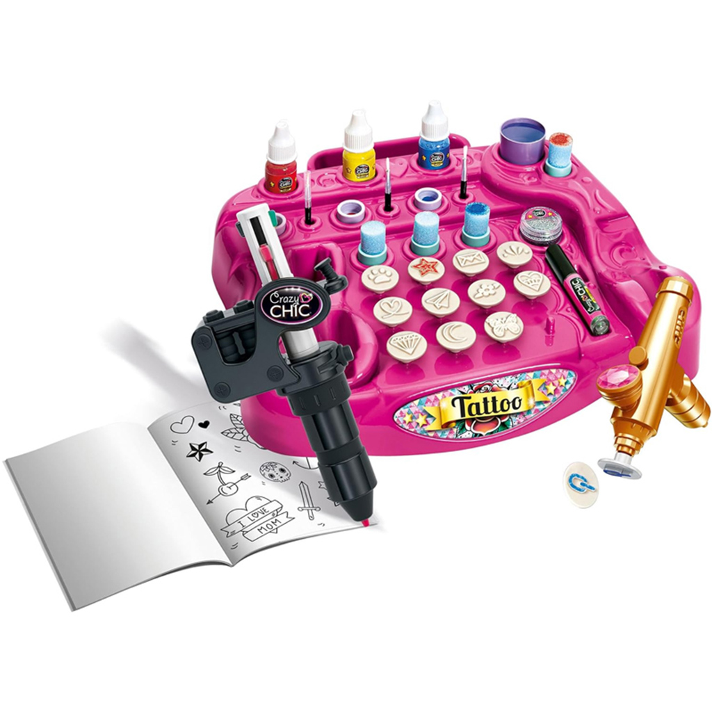 Crazy Chic: Buntes Tattoo-Studio Set - Clementoni kép 2