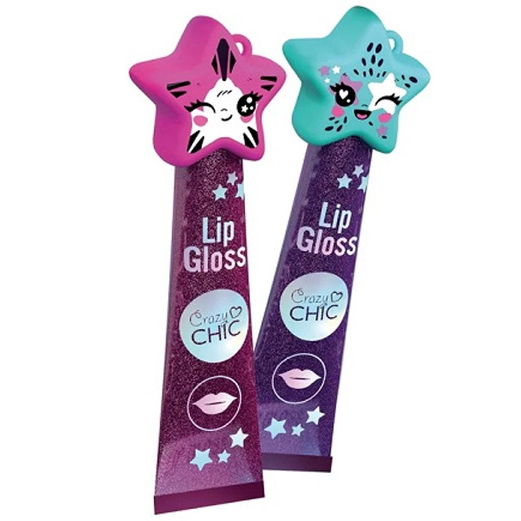 Crazy Chic: Hübscher glitzernder Lipgloss in zwei Varianten, 1 Stück – Clementoni