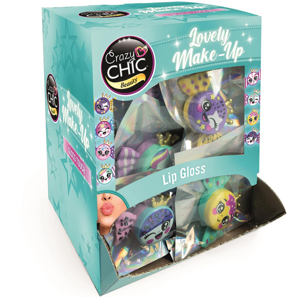 Crazy Chic: Lipgloss in Bonbonform, verschiedene Varianten, 1 Stück – Clementoni