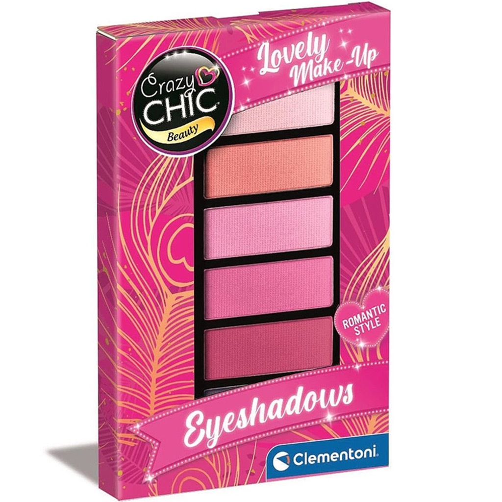 Crazy Chic: Lovely Make-Up Pink Power Lidschatten 1 Stück - Clementoni