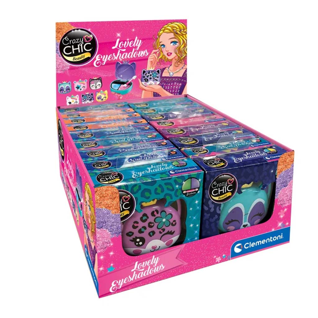 Crazy Chic: Tierische Lidschatten in verschiedenen Ausführungen, 1 Stück – Clementoni