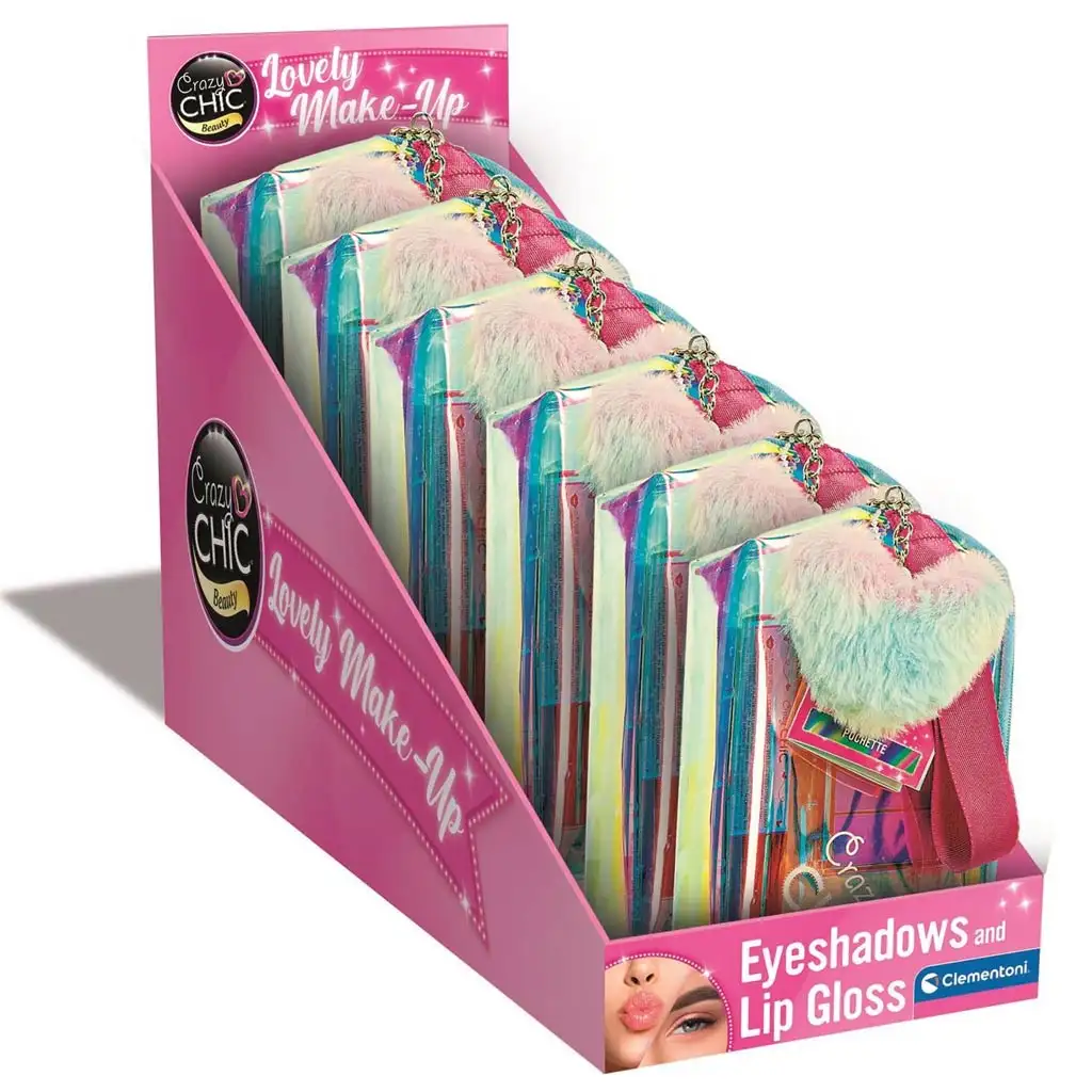 Crazy Chic: Weiche Kosmetiktasche mit Schminkutensilien 1 Stk - Clementoni