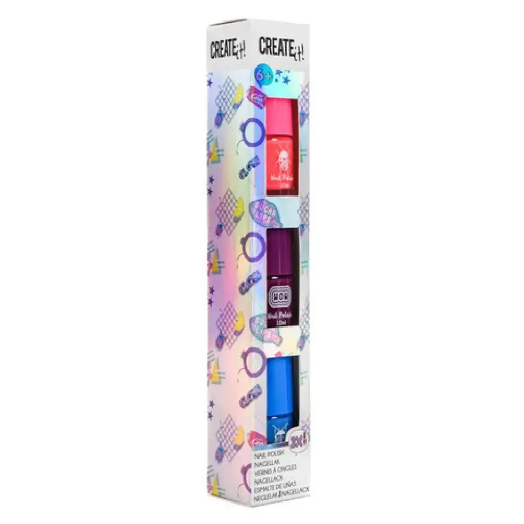 Create It!: 3-teiliges Nagellack-Set in zwei Varianten - Canenco