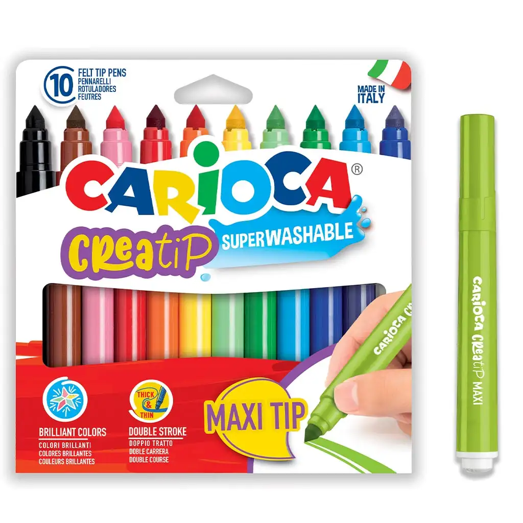 Creatip 10er Maxi-Filzstift-Set - Carioca