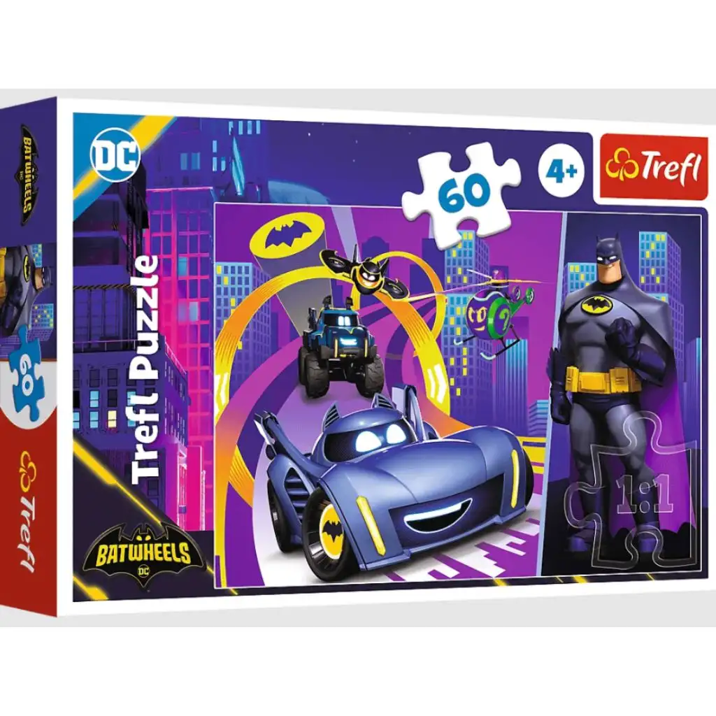 DC Batman Batwheels 60-teiliges Puzzle - Trefl