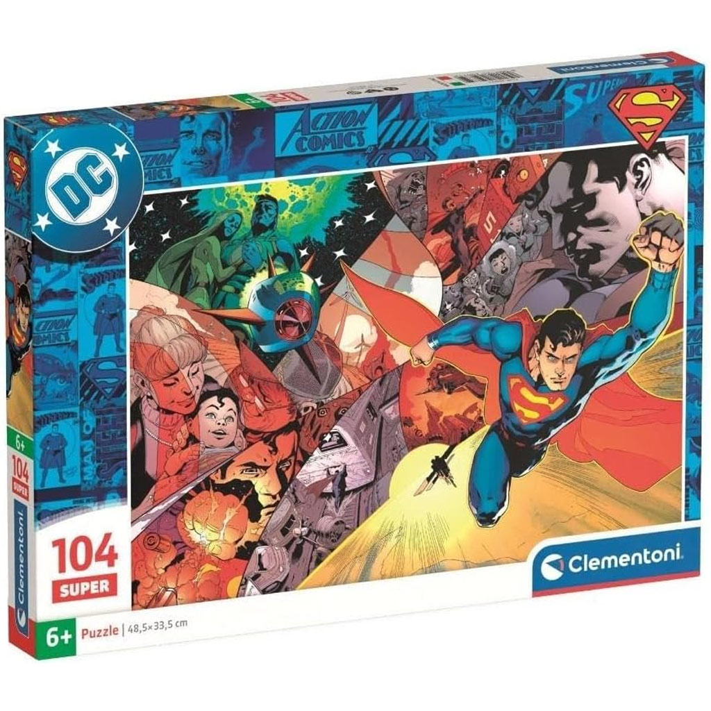 DC Comics Superman heldenhafte Momente 104-teiliges Puzzle - Clementoni kép 1