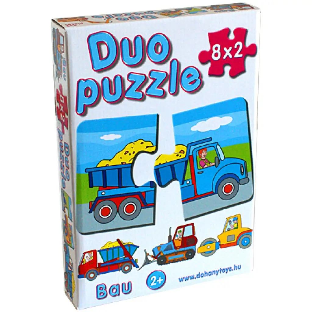 DUO Puzzle mit Arbeitsmaschinen - D-Toys kép 1