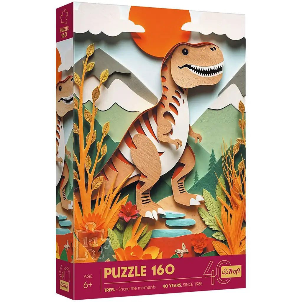 Das Reich der Dinosaurier – T-Rex Abenteuer 160-teiliges Puzzle – Trefl