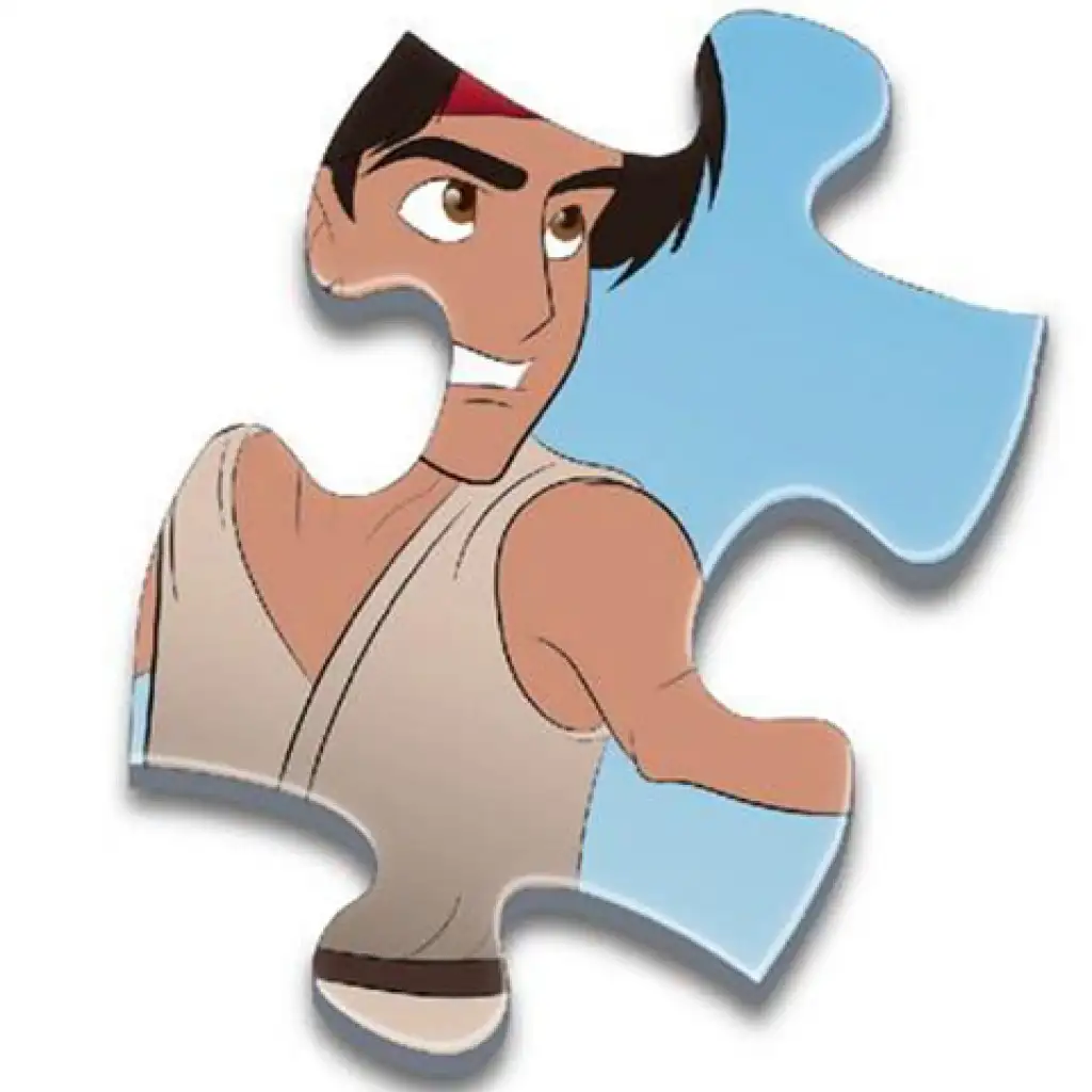 David und Goliath 48-teiliges Bodenpuzzle 60x90cm kép 3