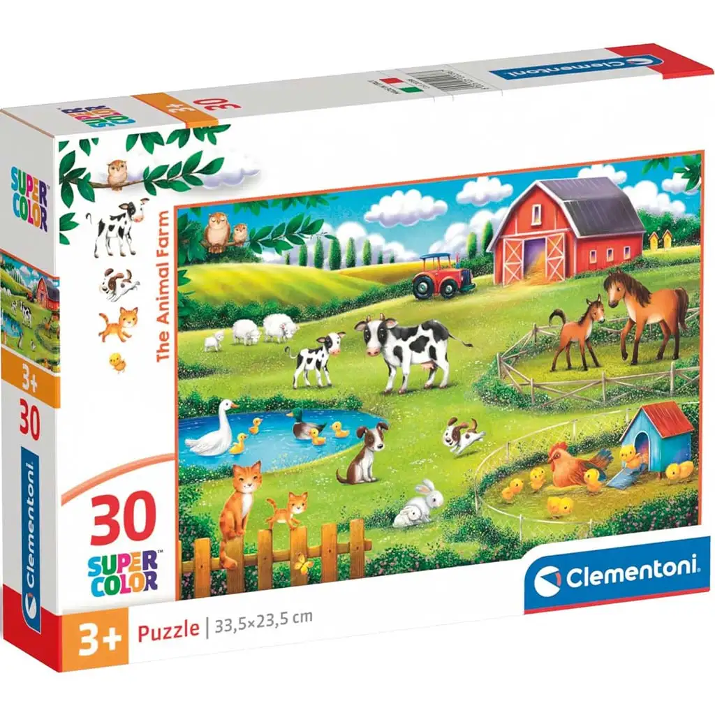 Der Bauernhof 30-teiliges Supercolor Puzzle - Clementoni