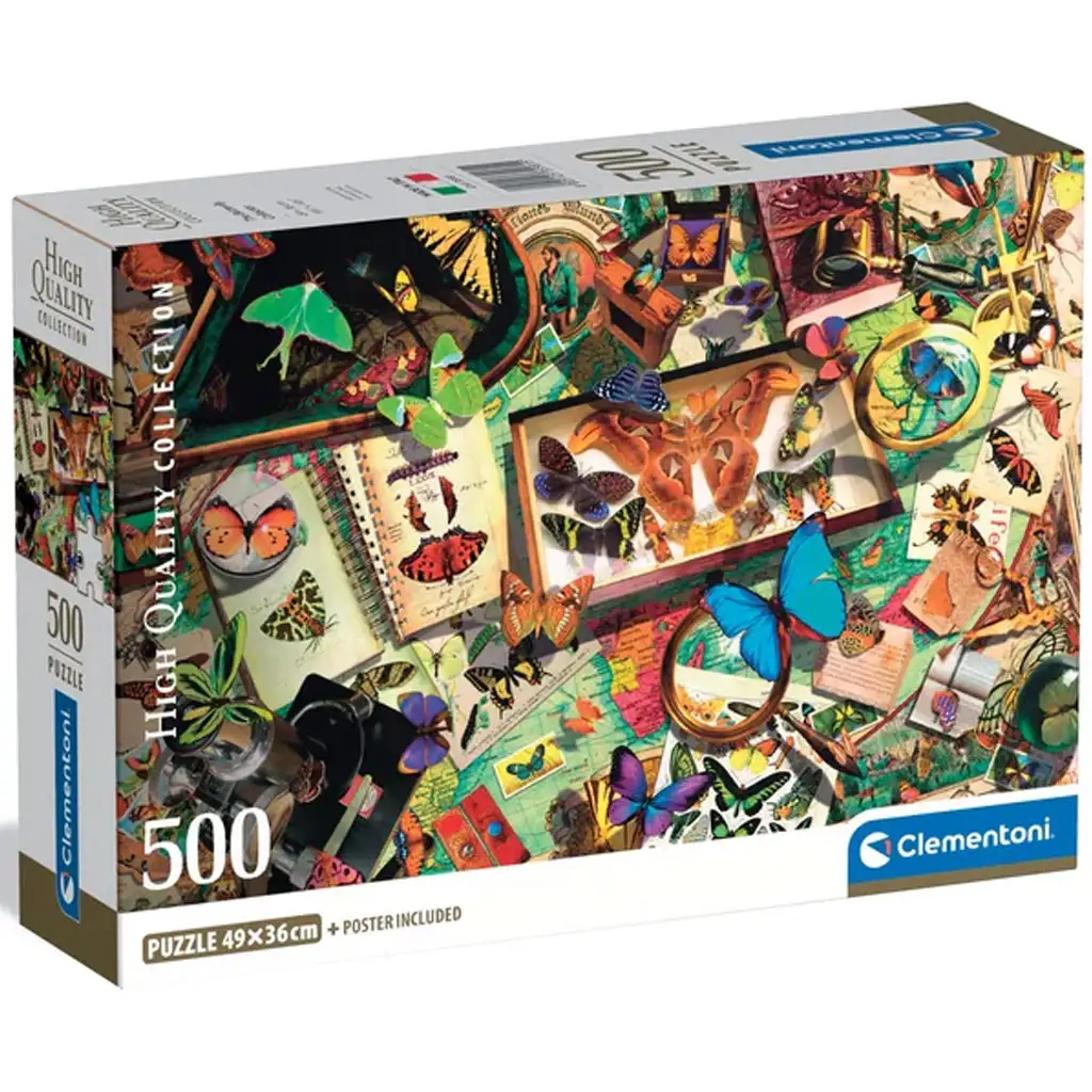Der Schmetterlingssammler 500-teiliges HQC Kompaktpuzzle - Clementoni