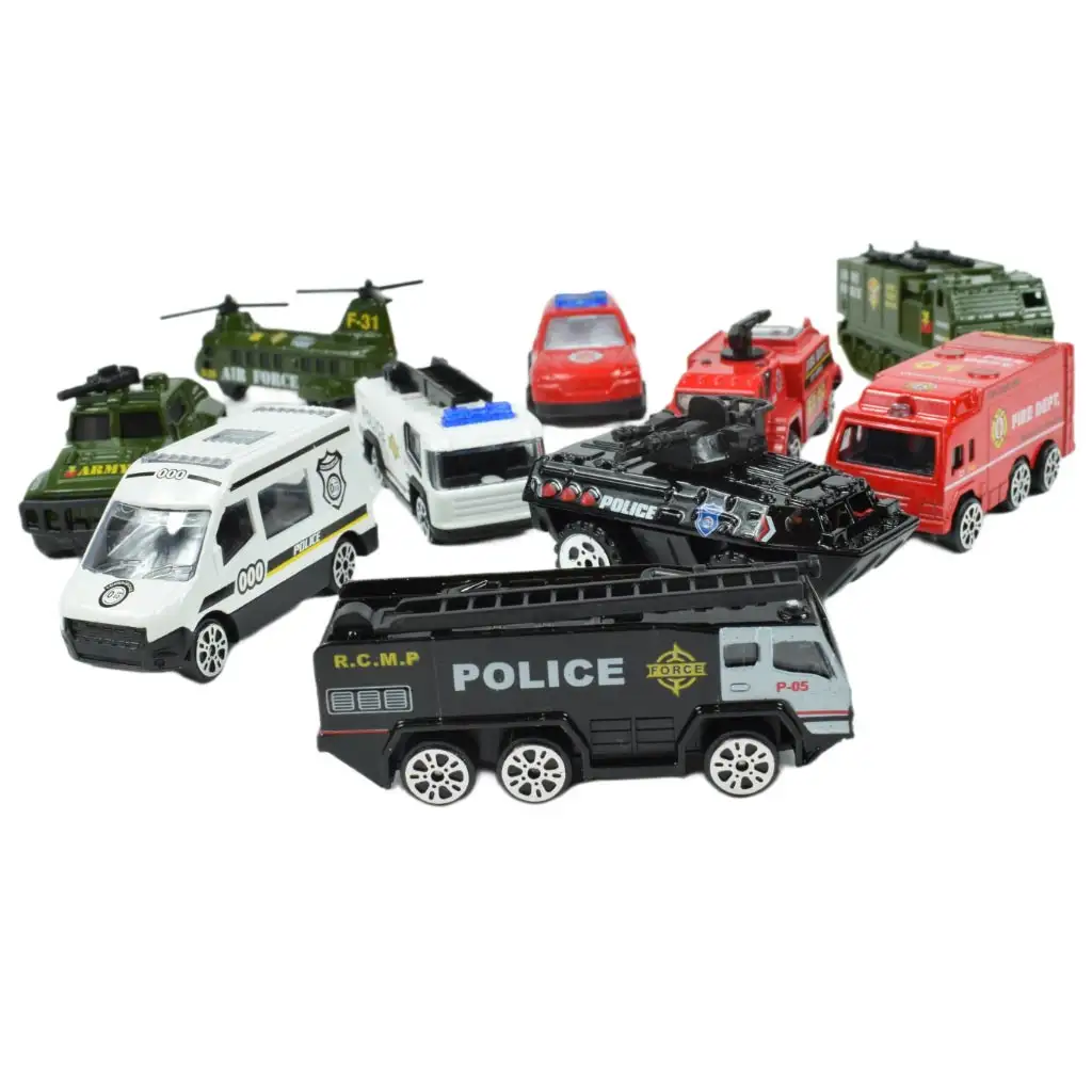Die-Cast: Polizeiauto-Set in zwei verschiedenen Ausführungen kép 2
