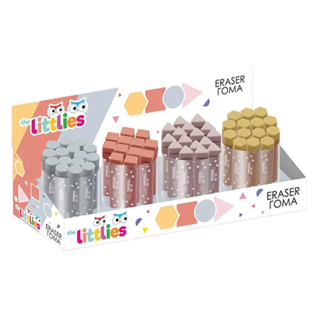 Die Littlies: 80mm Radiergummi in verschiedenen Formen