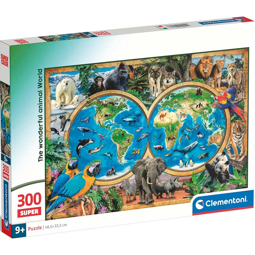 Die wunderbare Tierwelt 300-teiliges Super-Puzzle - Clementoni