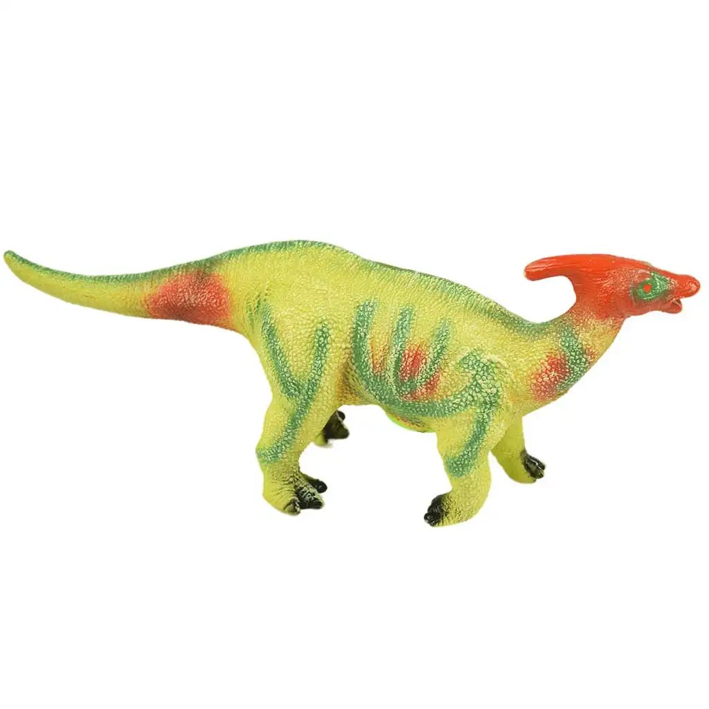 Dino World: Parasaurolophus Dinosaurierfigur aus Vinyl mit Geräuschfunktion und Baumwollfüllung, 35 cm kép 2