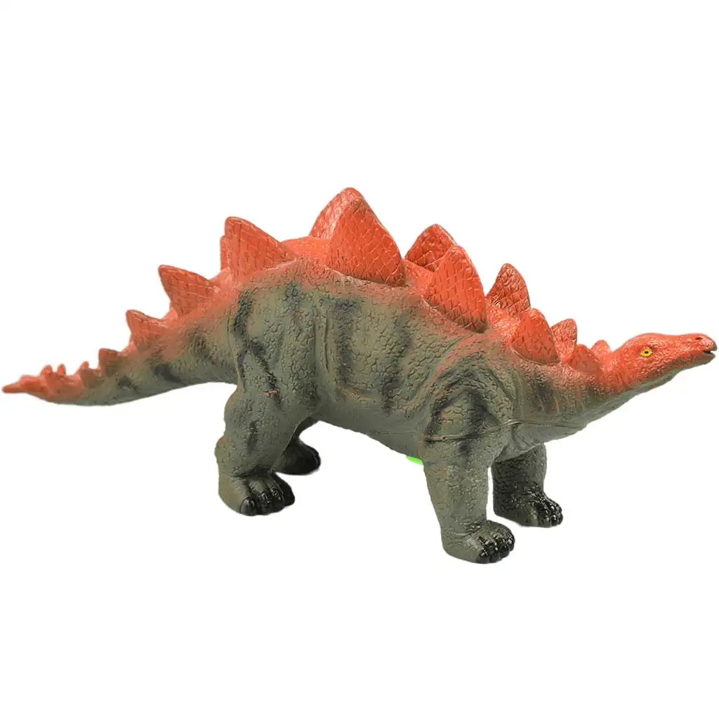 Dino World: Stegosaurus-Dinosaurierfigur aus Vinyl mit Geräuschfunktion und Baumwollfüllung in 35 cm Größe kép 2