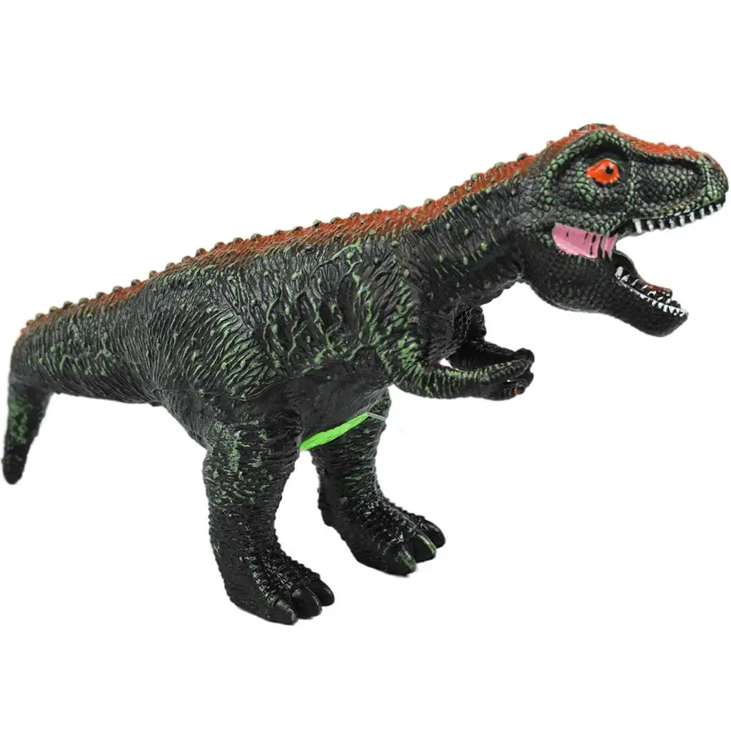 Dino World: T-REX Dinosaurierfigur aus Vinyl mit Geräuschfunktion und Baumwollfüllung, 35 cm groß kép 2