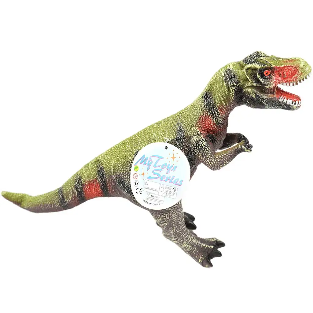 Dino World: Tyrannosaurus Rex Dinosaurierfigur aus Vinyl mit Geräuschfunktion und Baumwollfüllung, 35 cm kép 2