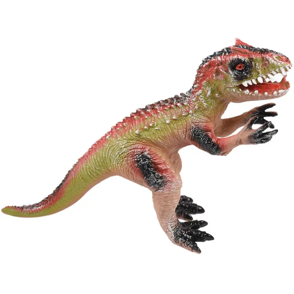 Dino World: Velociraptor-Dinosaurierfigur aus Vinyl mit Geräuschfunktion und Baumwollfüllung, 35 cm kép 2