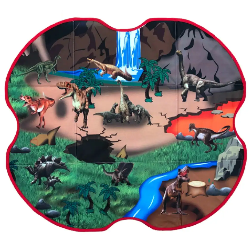 Dinosaurier 2-in-1 Spielmatte und Aufbewahrungsbox kép 3