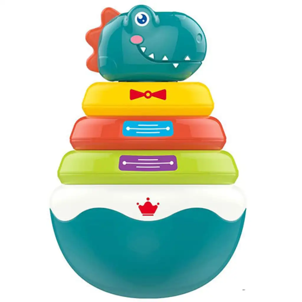 Dinosaurier-Ringpyramide-Entwicklungsspiel kép 2