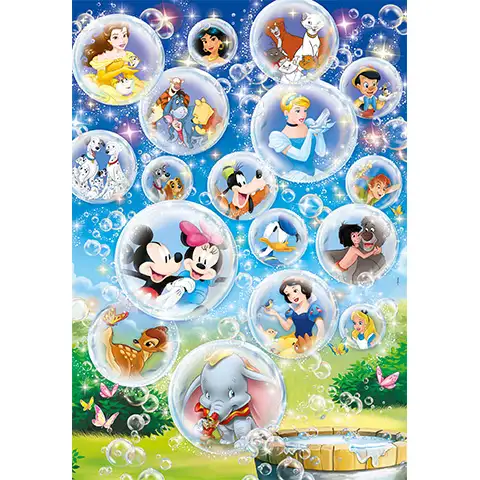 Disney-Märchenhelden Supercolor Puzzle 104 Teile - Clementoni kép 2
