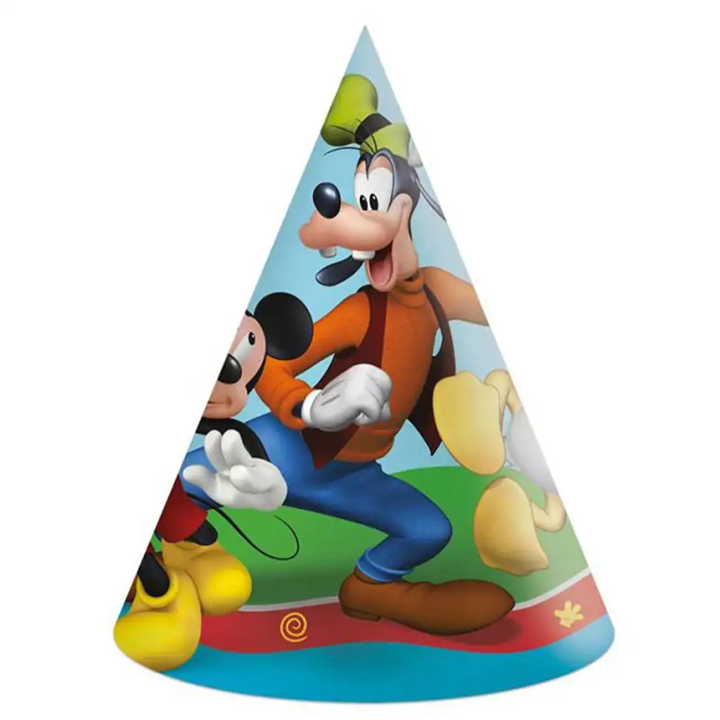 Disney+Mickey-Maus-Papier-Partyhüte 6er-Set