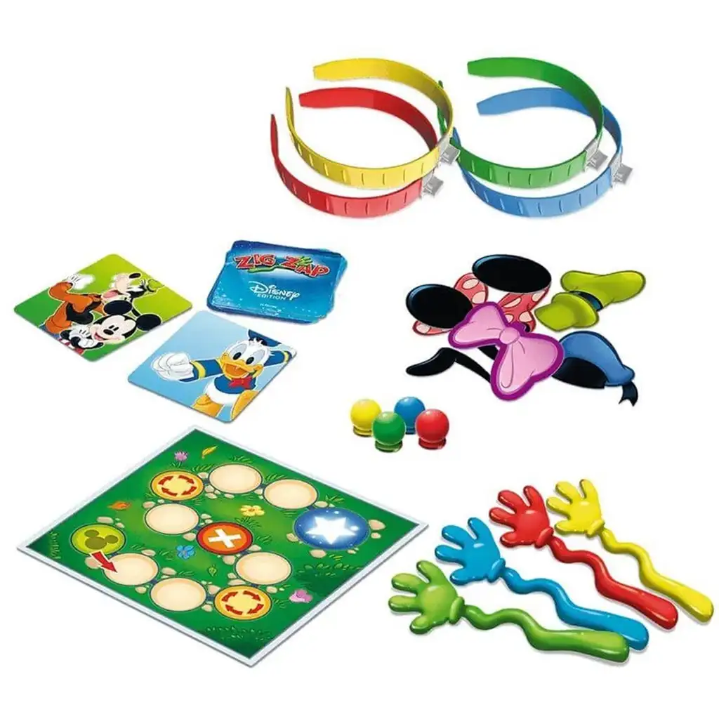 Disney: Micky Maus und seine Freunde Zig Zap Gesellschaftsspiel - Trefl kép 2