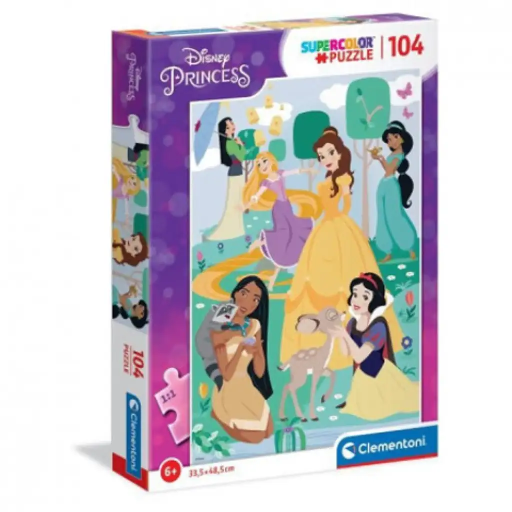 Disney Prinzessinnen 104-teiliges Supercolor Puzzle - Clementoni