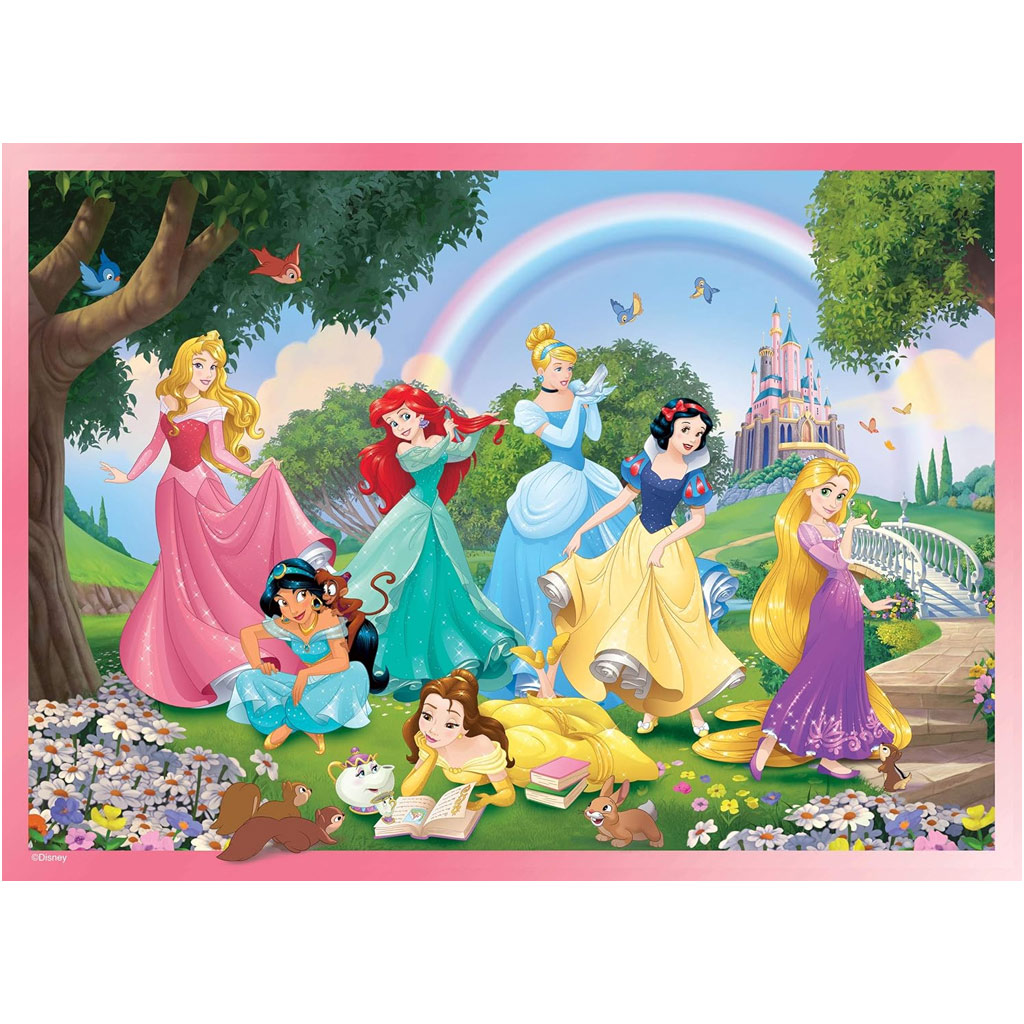 Disney Prinzessinnen 2-in-1 24-teiliges Puzzle und Malset 50x35cm – Lisciani kép 3
