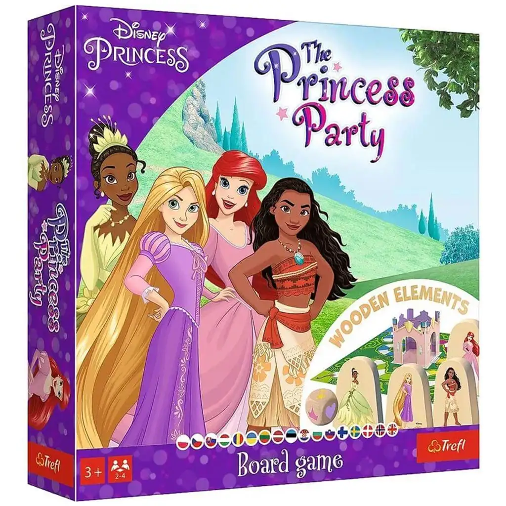 Disney Prinzessinnen: Das Prinzessinnen-Party-Brettspiel - Trefl kép 1