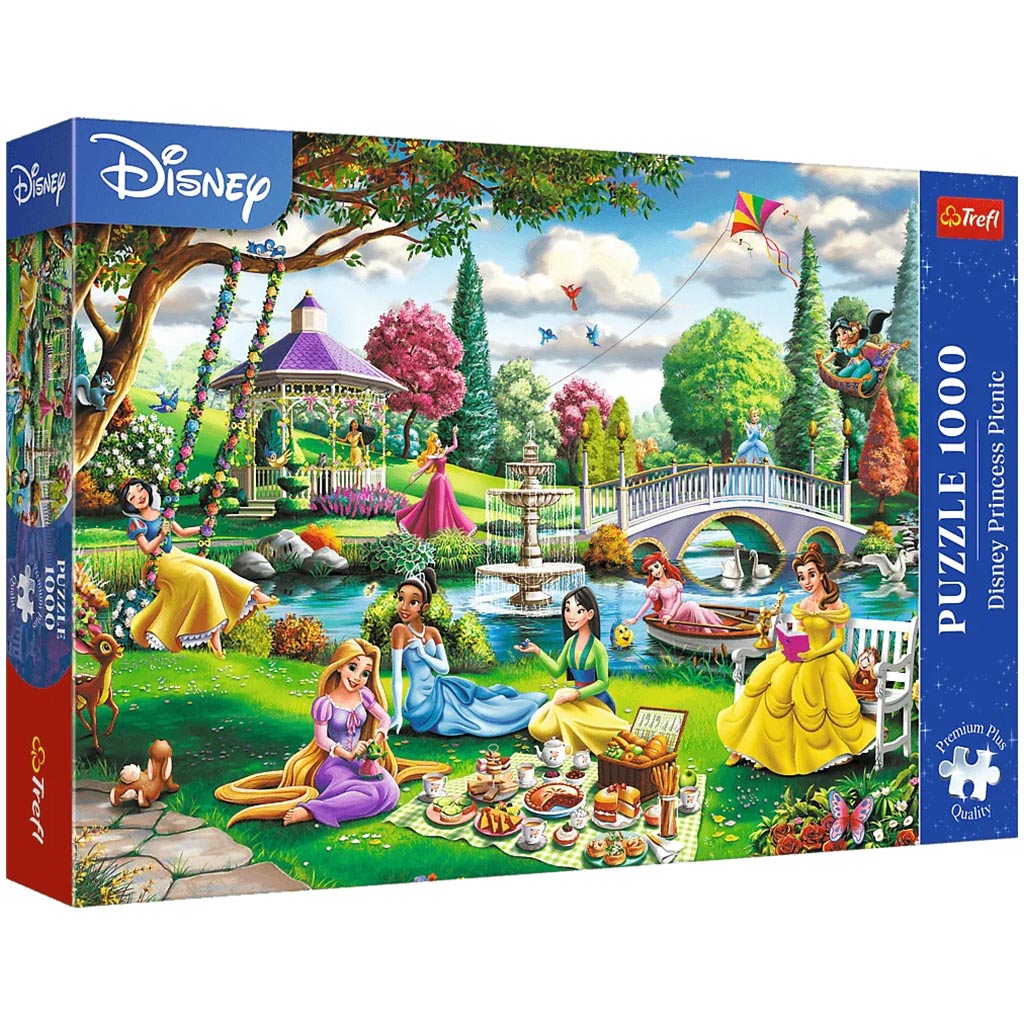 Disney Prinzessinnen Frühlingspicknick 1000-teiliges Premium Plus Quality Puzzle – Trefl