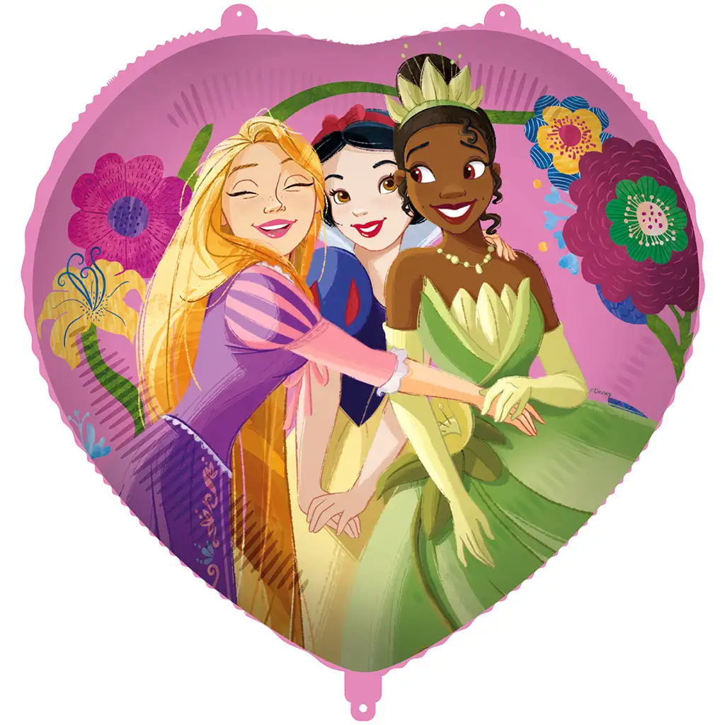 Disney Prinzessinnen: Herzförmiger Folienballon 46cm