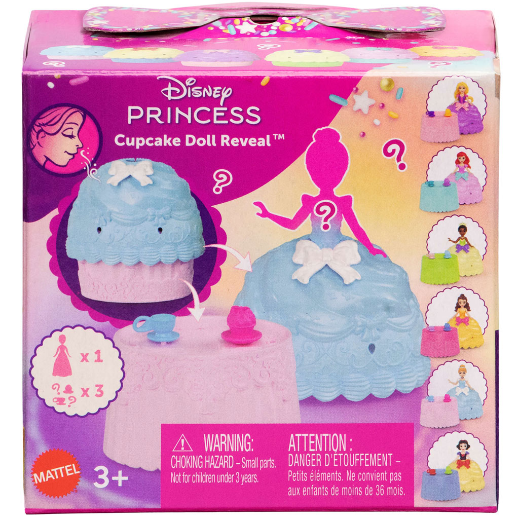 Disney Prinzessinnen: Mini Cupcake Überraschungspuppe 1 Stk. - Mattel