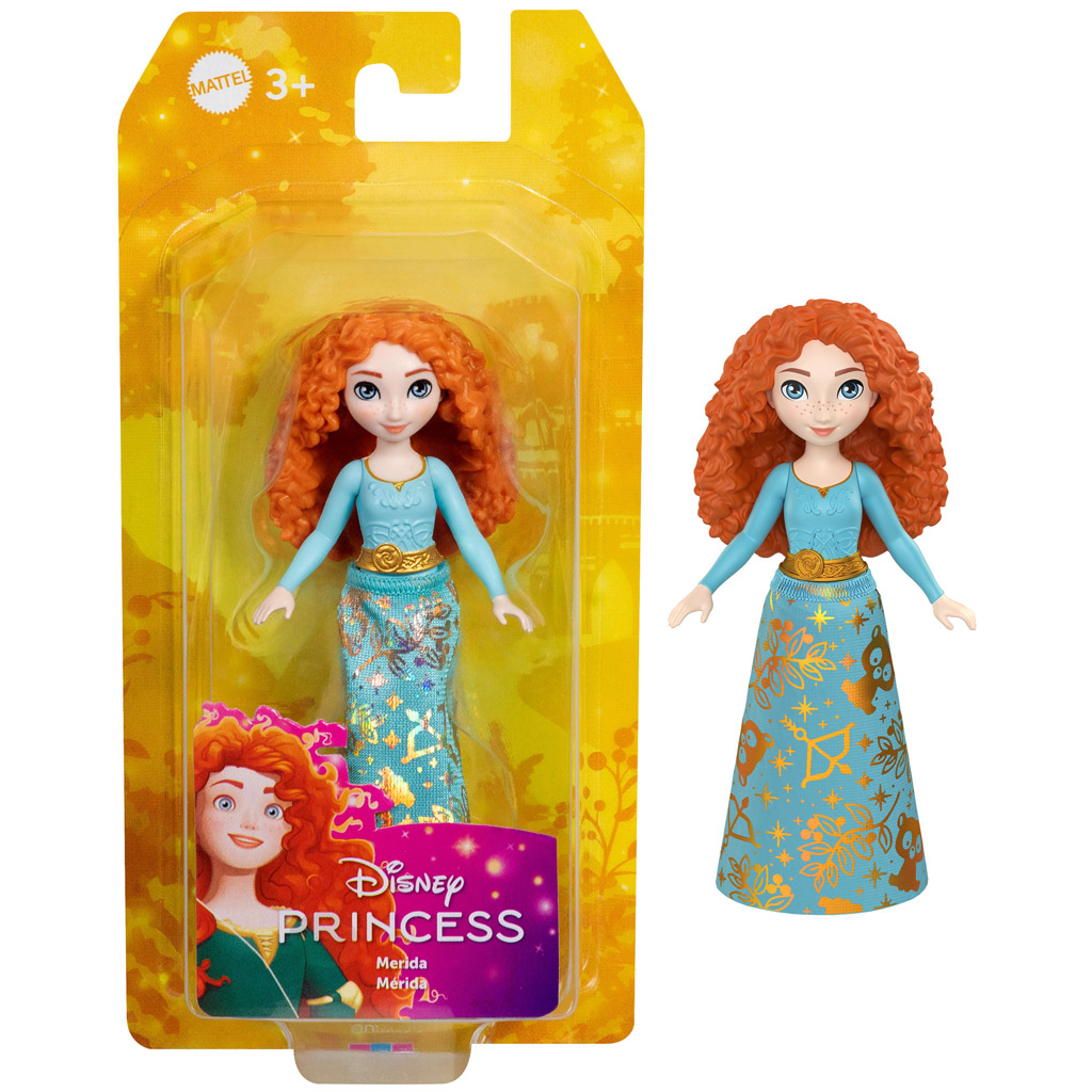 Disney Prinzessinnen: Mini Prinzessin Merida Puppe mit leuchtendem Rock – Mattel